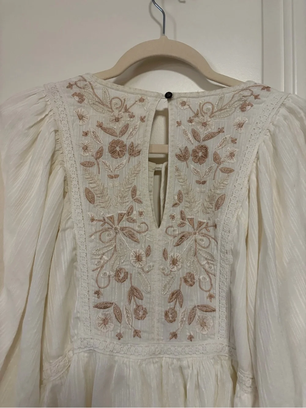 ☀️✌🏽🕊️Anthropologie Viveka Embroidered Bohemian Lace Mini Dress🕊️✌🏽☀️ - Picture 15 of 15